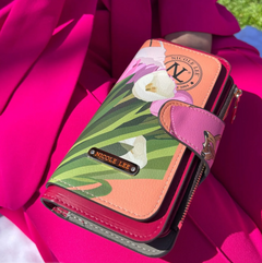 Bifold Layered Wallet Violet Blossom