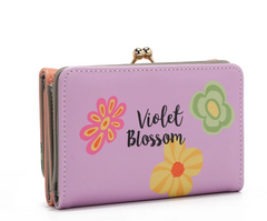 Agustina Trifold Wallet Violet Blossom