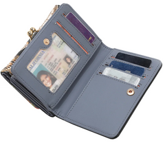 Agustina Trifold Wallet Violet Blossom