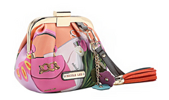 Mini Coinpurse Wristlet Violet Blossom