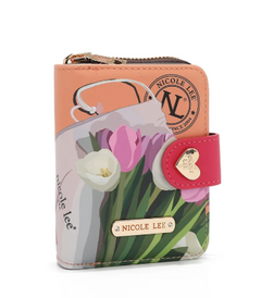 Heart Bifold Wallet Violet Blossom