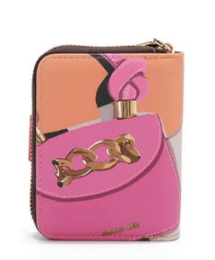 Heart Bifold Wallet Violet Blossom