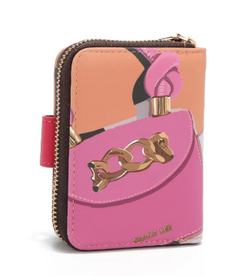 Heart Bifold Wallet Violet Blossom