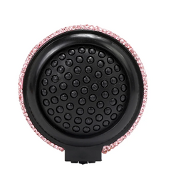 Rhinestone Compact Brush Mirror