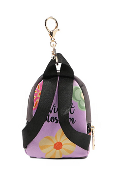 Mini Backpack Coinpurse Violet Blossom