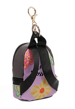 Mini Backpack Coinpurse Violet Blossom