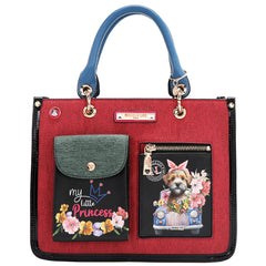 FAMILY YEARBOOK STRUCTURED HANDBAG