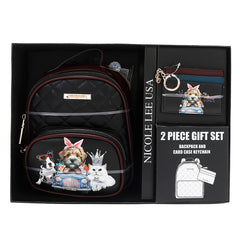 2 PIECE GIFT SET (MINI BACKPACK + CARD HOLDER)