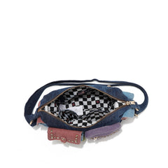 BANDOLERA DE VAQUERO EN BLOQUES DE COLORES