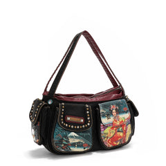 Akiko La Belleza Bolso De Hombro De Mezclilla