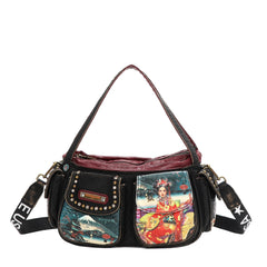 Akiko La Belleza Bolso De Hombro De Mezclilla