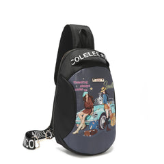 Mochila bandolera de nailon
