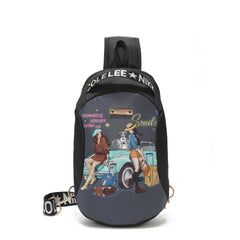 Mochila bandolera de nailon