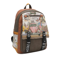 Mochila con solapa grande