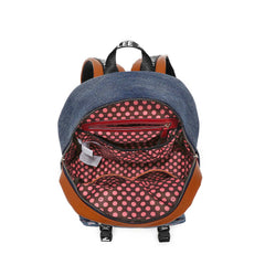 Mochila vaquera con solapa grande