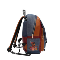 Mochila vaquera con solapa grande