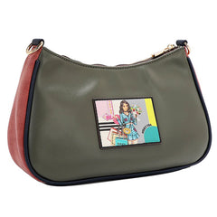 NIKKY GOES SHOPPING CRESCENT CROSSBODY BAG
