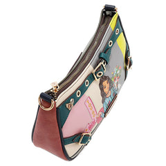 NIKKY GOES SHOPPING CRESCENT CROSSBODY BAG
