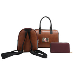EMILY GOES PARIS 3 PIECE SET (BOSTON, MINI BACKPACK, WALLET)