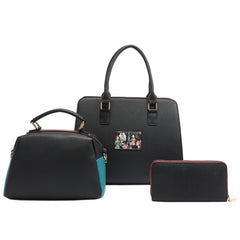 NIKKY MAKES FRIENDS 3 PIECE SET (SATCHEL, CROSSBODY, WALLET)
