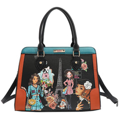 NIKKY MAKES FRIENDS 3 PIECE SET (SATCHEL, CROSSBODY, WALLET)