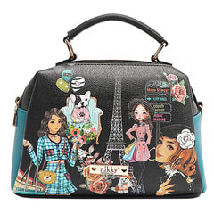 NIKKY MAKES FRIENDS 3 PIECE SET (SATCHEL, CROSSBODY, WALLET)