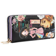 Cartera con doble cremallera Nikky