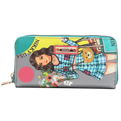 Cartera con doble cremallera Nikky