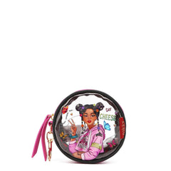 Bolsa de cosméticos redonda transparente Nikky