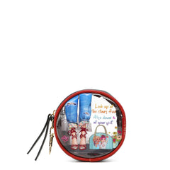 Bolsa de cosméticos redonda transparente Nikky