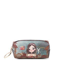 Monedero pequeño rectangular con llavero