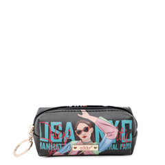 Monedero pequeño rectangular con llavero