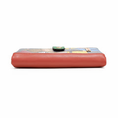 Cartera plegable con cremallera