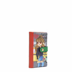 Cartera plegable con cremallera