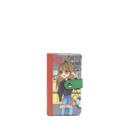Cartera plegable con cremallera