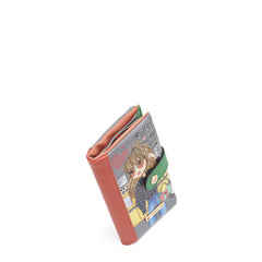 Cartera plegable con cremallera