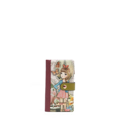 Cartera plegable con cremallera