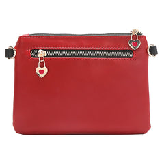 Bolso bandolera con cremallera y botón a presión