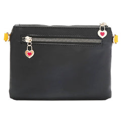 Bolso bandolera con cremallera y botón a presión