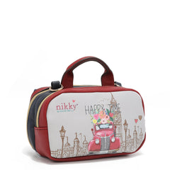 Mini Boston Wallet with Double Closure and Multiple Compartments Nikky