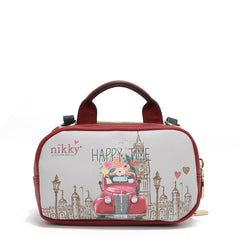 Mini Boston Wallet with Double Closure and Multiple Compartments Nikky