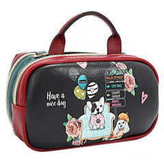 MINI BOSTON DOUBLE ZIP CROSSBODY