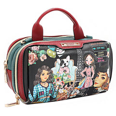MINI BOSTON DOUBLE ZIP CROSSBODY