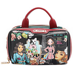 MINI BOSTON DOUBLE ZIP CROSSBODY