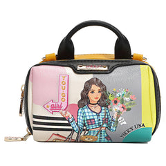 MINI BOSTON DOUBLE ZIP CROSSBODY