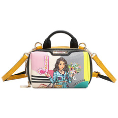MINI BOSTON DOUBLE ZIP CROSSBODY