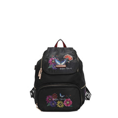 Mochila multiusos de nailon con solapa