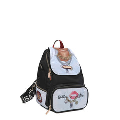 Mochila multiusos de nailon con solapa