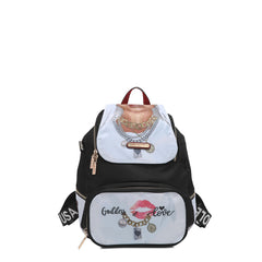 Mochila multiusos de nailon con solapa