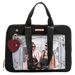 NYLON HEART LAPTOP BAG